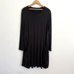 Betabrand Black Midi Dress